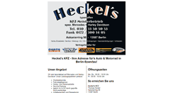 Desktop Screenshot of heckels-kfz.de