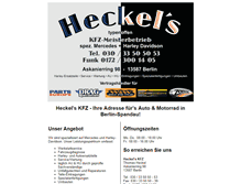 Tablet Screenshot of heckels-kfz.de